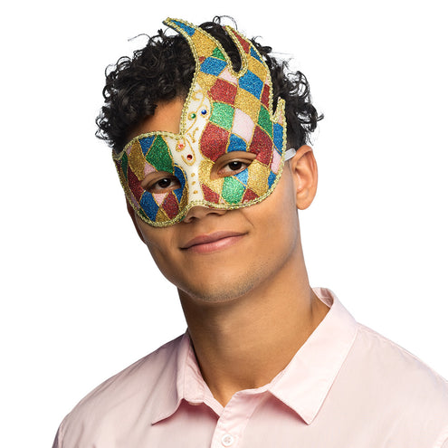 E-Carnavalskleding.nl Oogmasker Venice jester