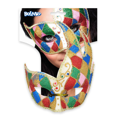E-Carnavalskleding.nl Oogmasker Venice jester