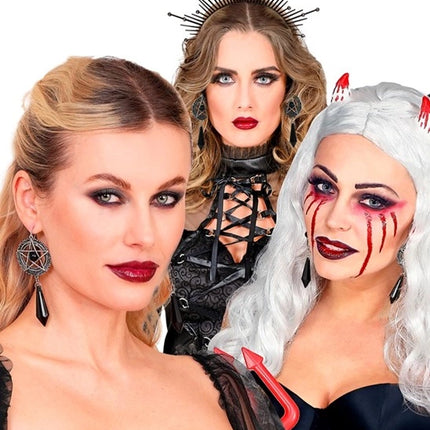 E-Carnavalskleding.nl Oorbellen satanisch Zoë