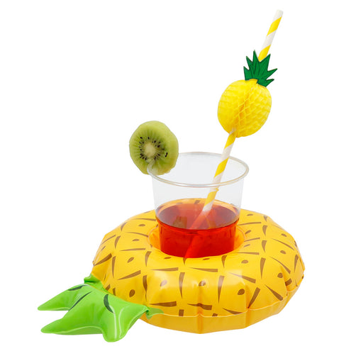 E-Carnavalskleding.nl Opblaasbare bekerhouder Ananas
