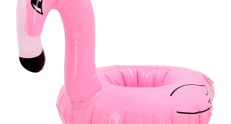 E-Carnavalskleding.nl Opblaasbare bekerhouder Flamingo