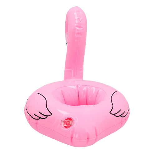 E-Carnavalskleding.nl Opblaasbare bekerhouder Flamingo