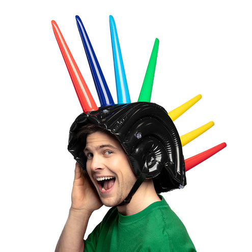 E-Carnavalskleding.nl Opblaasbare spikes helm