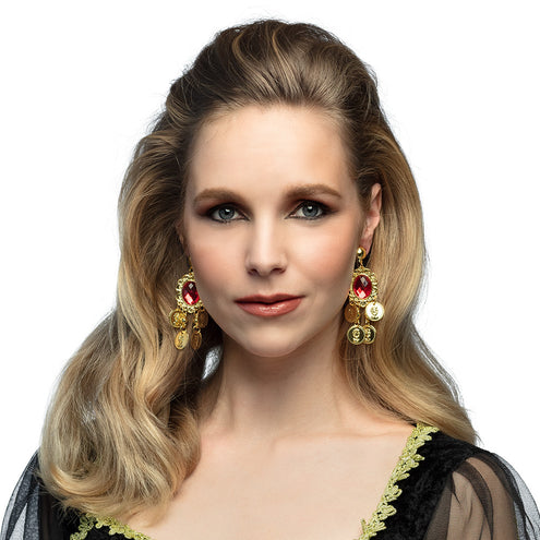 E-Carnavalskleding.nl Paar oorbellen Ruby romeinse