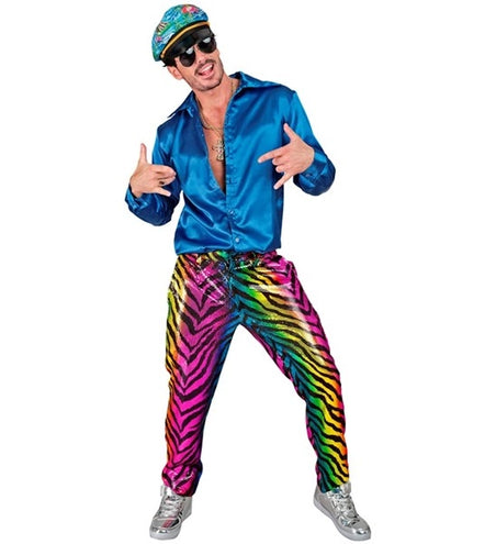 E-Carnavalskleding.nl Pailletten broek regenboog tijger Niels