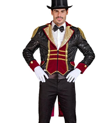 E-Carnavalskleding.nl Pailletten slipjas circus dompteur Heren