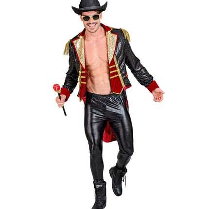 E-Carnavalskleding.nl Pailletten slipjas circus dompteur Heren