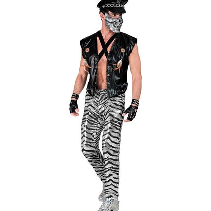 E-Carnavalskleding.nl Paillettenbroek heren zebra