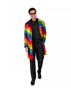 E-Carnavalskleding.nl Paillettenjas regenboog Pride