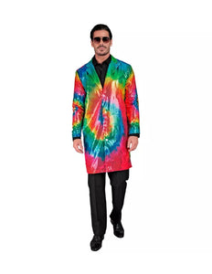 E-Carnavalskleding.nl Paillettenjas tie dye Reggae