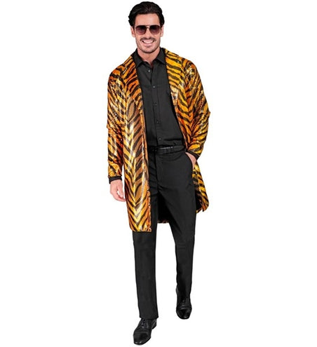 E-Carnavalskleding.nl Paillettenjas tijger Teddy