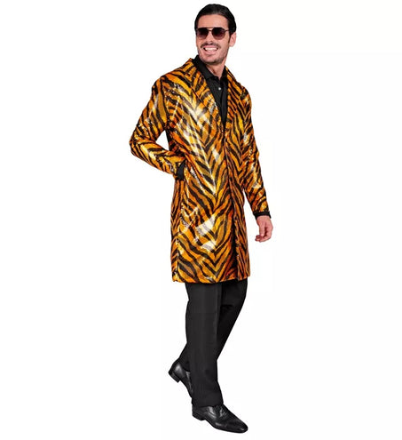 E-Carnavalskleding.nl Paillettenjas tijger Teddy