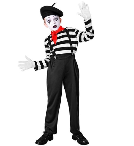 E-Carnavalskleding.nl Pantomime jongen kostuum Niels kind