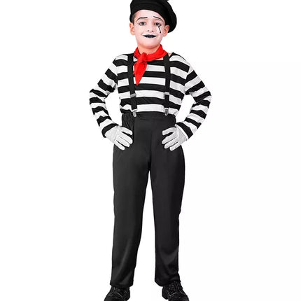 E-Carnavalskleding.nl Pantomime jongen kostuum Niels kind