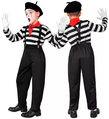 E-Carnavalskleding.nl Pantomime jongen kostuum Niels kind