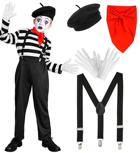 E-Carnavalskleding.nl Pantomime jongen kostuum Niels kind