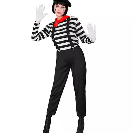 E-Carnavalskleding.nl Pantomine dame kostuum Sophie dames