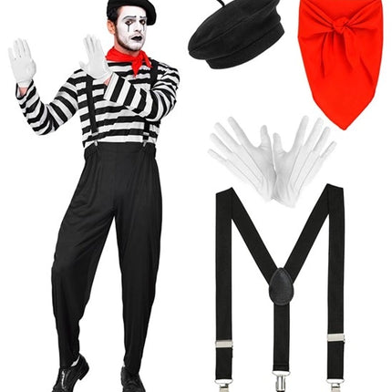 E-Carnavalskleding.nl Pantomine man kostuum Luuk heren