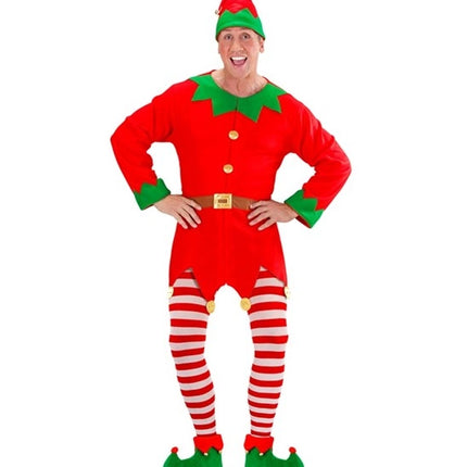 E-Carnavalskleding.nl Panty gestreept rood / wit Elf