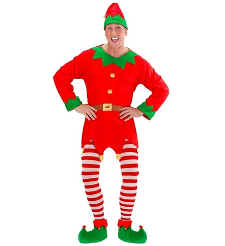 E-Carnavalskleding.nl Panty gestreept rood / wit Elf