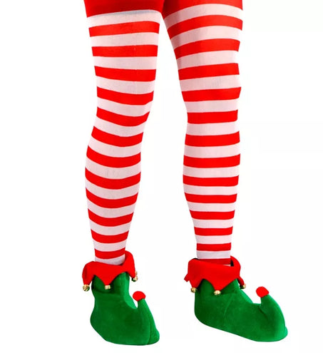 E-Carnavalskleding.nl Panty gestreept rood / wit Elf
