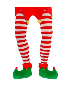 E-Carnavalskleding.nl Panty gestreept rood / wit Elf