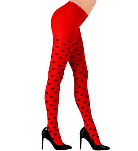 E-Carnavalskleding.nl Panty lieveheersbeestje one-size  Thomas