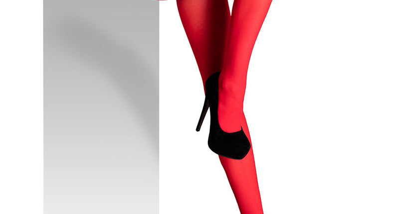 E-Carnavalskleding.nl Panty Opaque rood