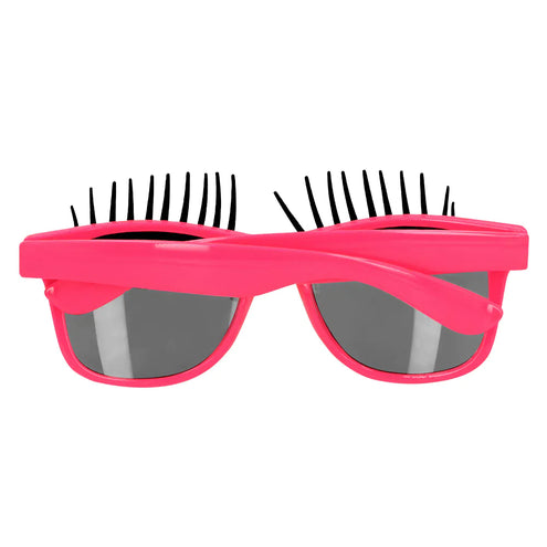 E-Carnavalskleding.nl Partybril Bliss roze met wimpers
