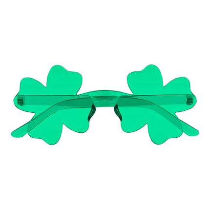 E-Carnavalskleding.nl Partybril St. Patrick klavertje vier