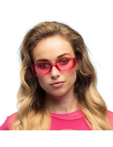 E-Carnavalskleding.nl Partybril Techno roze
