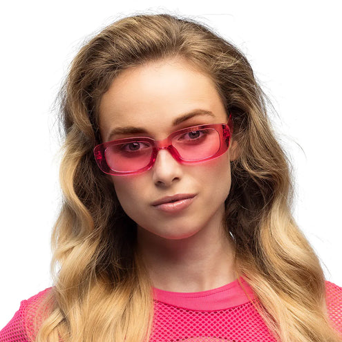 E-Carnavalskleding.nl Partybril Techno roze