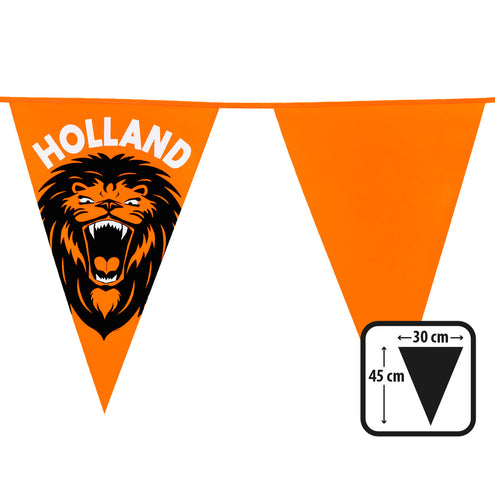 E-Carnavalskleding.nl PE reuzenvlaggenlijn Brullende leeuw 'Holland'