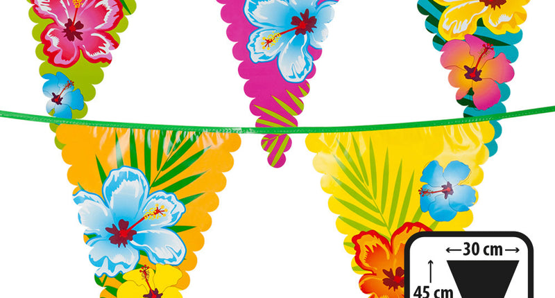 E-Carnavalskleding.nl PE reuzenvlaggenlijn Hibiscus