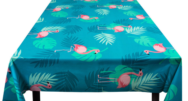 E-Carnavalskleding.nl PE tafelkleed Flamingo