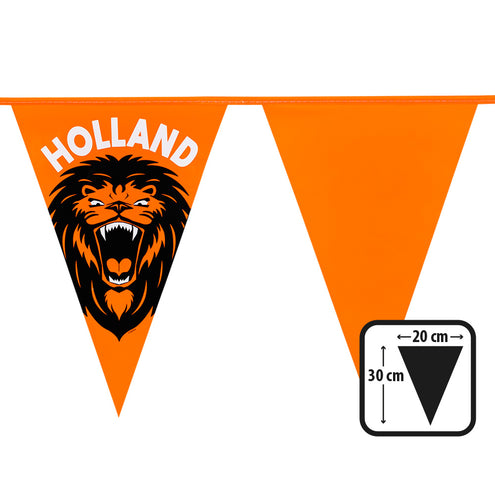 E-Carnavalskleding.nl PE vlaggenlijn Brullende leeuw 'Holland'