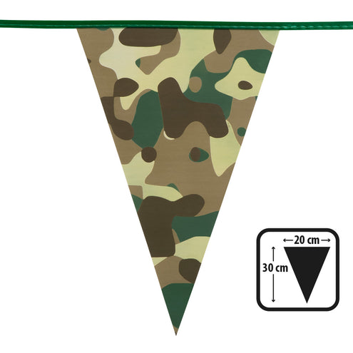 E-Carnavalskleding.nl PE vlaggenlijn Camouflage