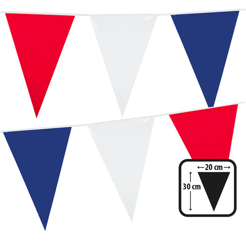 E-Carnavalskleding.nl PE vlaggenlijn driekleur rood wit blauw