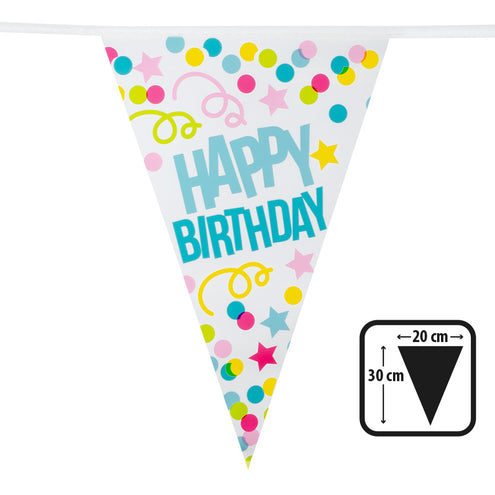 E-Carnavalskleding.nl PE vlaggenlijn 'Happy birthday'