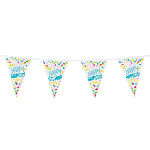 E-Carnavalskleding.nl PE vlaggenlijn 'Happy birthday'