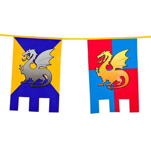 E-Carnavalskleding.nl PE vlaggenlijn Knights & dragons