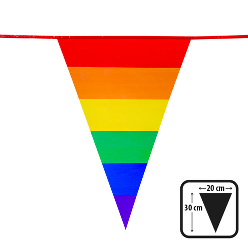 E-Carnavalskleding.nl PE vlaggenlijn Regenboog