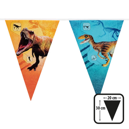 E-Carnavalskleding.nl PE vlaggenlijn T-rex