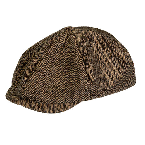 E-Carnavalskleding.nl Peaky blinders pet plat bruin