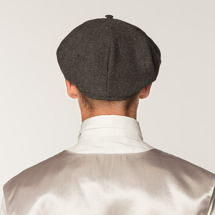 E-Carnavalskleding.nl Peaky Blinders pet plat grijs