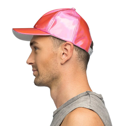E-Carnavalskleding.nl Pet Holografisch roze