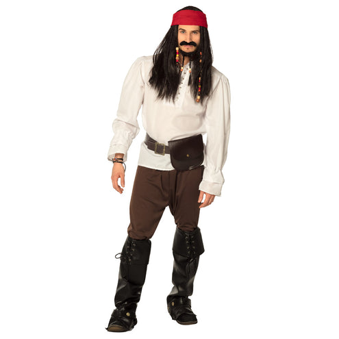 E-Carnavalskleding.nl Piraten pruik Pirates of the Carib Jack Sparr