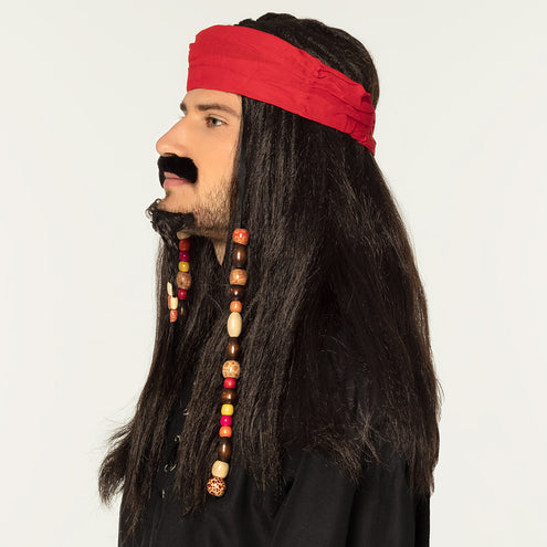 E-Carnavalskleding.nl Piraten pruik Pirates of the Carib Jack Sparr