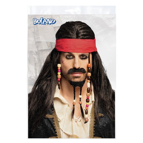 E-Carnavalskleding.nl Piraten pruik Pirates of the Carib Jack Sparr