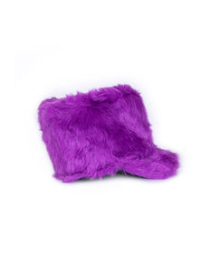 E-Carnavalskleding.nl Pluche fanfare hoed harmonie paars 15 cm